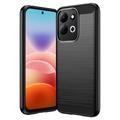 Xiaomi Redmi 17 5G/4G Brushed TPU Case - Carbon Fiber - Black