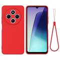 Xiaomi Redmi 17C Liquid Silicone Case with Hand Strap - Red