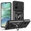 Xiaomi Redmi A5 4G/Poco C71 Rotary Ring Hybrid Case with Camera Shield - Black