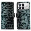 Xiaomi Redmi K100 Pro/Poco F9 Pro Crocodile Series Wallet Leather Case with RFID - Green