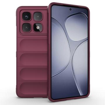 Xiaomi Redmi K70 Ultra Rugged Series TPU Case - Wine Red