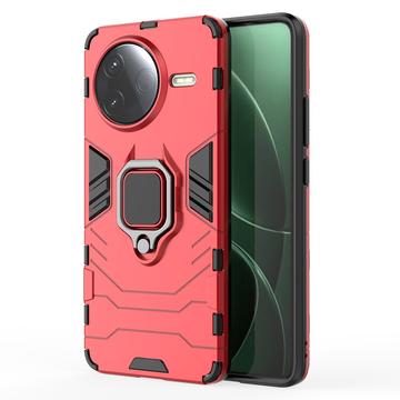 Xiaomi Redmi K80/Poco F7 Pro Hybrid Case with Ring Holder - Red
