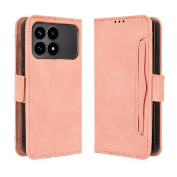 Xiaomi Redmi K90/Poco F8 Pro Cardholder Wallet Case - Pink