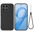 Xiaomi Redmi K90 Liquid Silicone Case with Hand Strap - Black