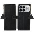 Xiaomi Redmi K90 Pro Max/Poco F8 Ultra Wallet Leather Case with RFID - Black
