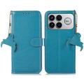 Xiaomi Redmi K90 Pro Max/Poco F8 Pro Wallet Leather Case with RFID - Blue