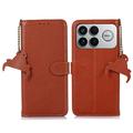 Xiaomi Redmi K90 Pro Max/Poco F8 Ultra Wallet Leather Case with RFID - Brown