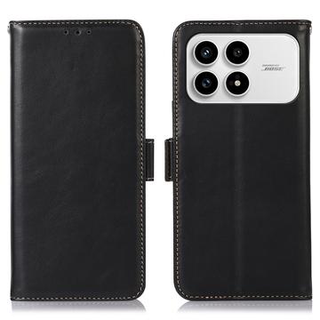 Xiaomi Redmi K90/Poco F8 Pro Wallet Leather Case with RFID - Black