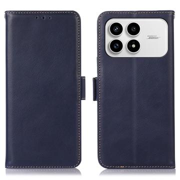 Xiaomi Redmi K90/Poco F8 Pro Wallet Leather Case with RFID - Blue
