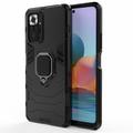 Xiaomi Redmi Note 10 Pro Hybrid Case with Ring Holder - Black