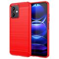 Xiaomi Redmi Note 12/Poco X5 Brushed TPU Case - Carbon Fiber