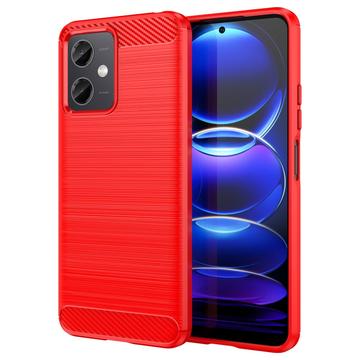 Xiaomi Redmi Note 12/Poco X5 Brushed TPU Case - Carbon Fiber