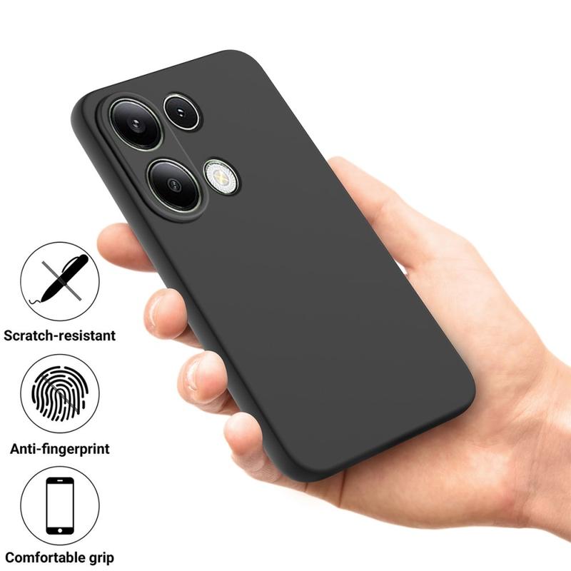 Abuenora Cover A Libro Per Xiaomi Redmi Note 13 Pro 4G / Poco M6 Pro 4G - Custodia Portafoglio In Pelle Con Blocco RFID E Chiusura Magnetica - 3 Slot Carte - Funzione Stand - Nero