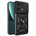 Xiaomi Redmi Note 13 Rotary Ring Hybrid Case with Camera Shield - Black