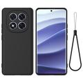 Xiaomi Redmi Note 14 Pro 5G/Poco X7 Liquid Silicone Case with Hand Strap - Black