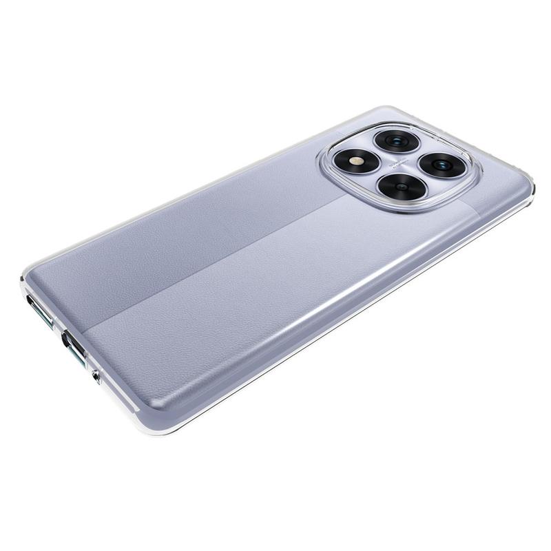 YUXING Cover Glitter Per Xiaomi Redmi Note 14 Pro 5G / Poco X7 5G – Custodia Sottile Con Paillettes E Motivo Floreale – Antiurto In TPU Trasparente – Colore Blu