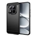 Xiaomi Redmi Note 15 Pro 5G Brushed TPU Case - Carbon Fiber - Black