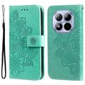 Xiaomi Redmi Note 15 Pro 5G Mandala Series Wallet Case - Green