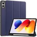 Xiaomi Redmi Pad 2 Pro/Poco Pad M1 Tri-Fold Series Smart Folio Case - Dark Blue