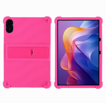 Xiaomi Redmi Pad 2 Silicone Case with Kickstand - Hot Pink