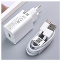 Xiaomi USB Charger & USB-C Cable MDY-11-EP - 3A, 22.5W - White