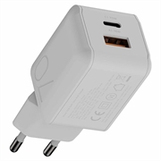 Xtorm NextGen GaN3 Ultra Wall Charger 70W - USB-C PD/USB-A - White