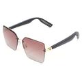 Y10 Smart Glasses with Bluetooth 5.3, Microphone, UV Protection - Black