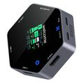 YC-931 8-in-1 4K USB-C Hub with OLED Display - 100W PD Charging - Black