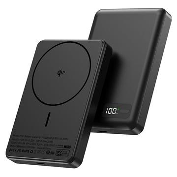 YF-P30 MagSafe Compatible Power Bank 10000mAh with 30W USB-C PD Port - Black