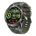 YK15 IP68 Waterproof Outdoor Smart Watch with Bluetooth Calling - Green Camouflage