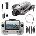 YL059 GPS Foldable Drone with 4.3" Screen Remote - Light Grey