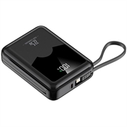 YM-1422 Mini Power Bank 20000mAh - USB-C, Lightning Cables
