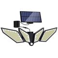 YY-22226 4-Head LED Solar Light with PIR Motion Sensor - 800 Lumen