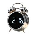 YY6031 Ultra-Loud Digital Alarm Clock with Voice Activation - 120db - Silver