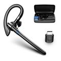 YYK-526 Bluetooth Headset with ENC Dual Mic Noise Reduction - Black