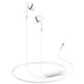 Yesido YH46 3.5mm Wired In-Ear Headphones with HD Mic - White