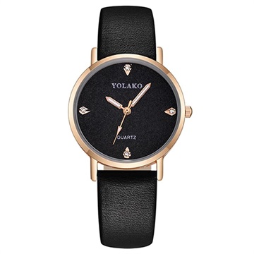 Yolako Luxury Wristwatch for Women - 32mm - Black
