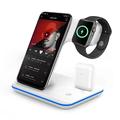 Z5 3-in-1 15W Wireless Charging Stand - iPhone/Android/Apple Watch/AirPods - White