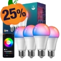 ZJ-BWBL1H-RGBWW-4P 4PCS 10W Bluetooth Smart Light Bulbs WiFi 2.4G Voice RGBCW 220V LED Bulbs