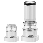 ZT-006 Cordless Electric Spice Grinder with Dual Compartments - White