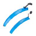 ZTTO ZT03 2Pcs. Bike Fender Set Front+Rear Bike Mud Guard with Tail Light (with Installation Accessory) - Blue