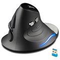Zelotes F-17 Vertical Wireless Gaming Mouse - Black