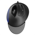 Zelotes T-30 Vertical Gaming Mouse with 6 Buttons - Black