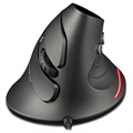 Zelotes T-30 Vertical Gaming Mouse with 6 Buttons - Black