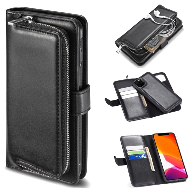 Zipped Detachable 2-in-1 iPhone 11 Pro Max Wallet Case