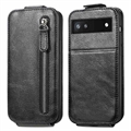 Zipper Pocket Google Pixel 6a Vertical Flip Case