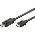 Goobay DisplayPort 1.2 / HDMI 1.4 Cable - Gold Plated - 2m