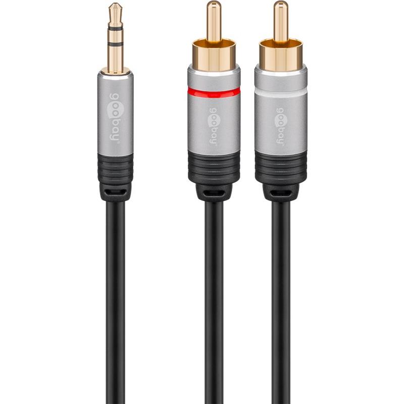 Goobay 3.5 mm / 2x RCA Audio Cable Adapter