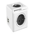 Allocacoc PowerCube Extended USB Power Distribution Unit - Grey / White