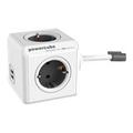 Allocacoc PowerCube Extended with 4 Sockets & 2 USB 16A - 1.5m